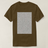 T-shirt chiffres de Pi (Design devant)