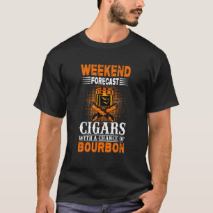 T-shirt Chiffres de prévision de fin de semaine avec la ch