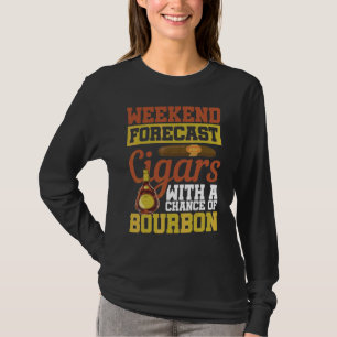 T-shirt Chiffres De Prévision Du Week-End Avec Une Chance 