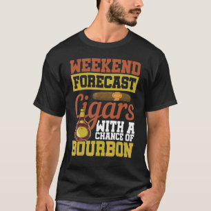 T-shirt Chiffres De Prévision Du Week-End Avec Une Chance