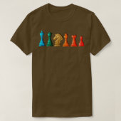 T-shirt Chiffres d'échecs rétro Jeu de plateau (Design devant)