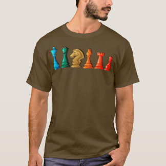 T-shirt Chiffres d'échecs rétro Jeu de plateau