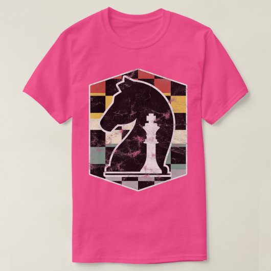 T-shirt Chiffres d'échecs Vintage Joueuse d'échecs (Design devant)