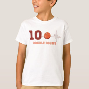 T-shirt Chiffres doubles 10 ans Anniversaire Basketball