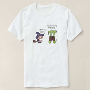 T-shirt Chiffres irrationnels Math Halloween Enseignant Pi