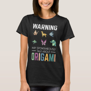 T-shirt Chiffres Origami disant grue pour papier plié ori