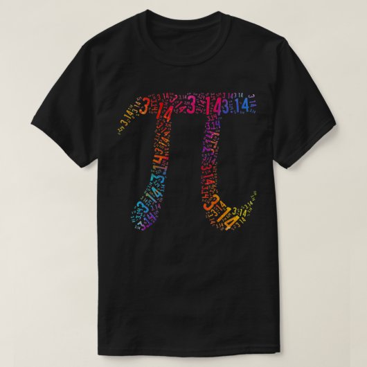 T-shirt Chiffres Rainbow Pi Funny Pi 314 Enseignants Math (Design devant)