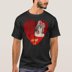 T-shirt Chih Tzu Big Red Heart