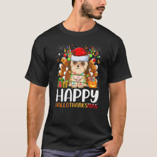 T-shirt Chih Tzu Chien Halloween Noël Joyeux Hallomerci