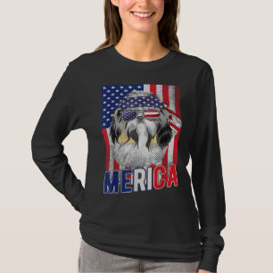 T-shirt Chih Tzu Merica Drapeau américain Patriotic Boys 4