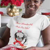 T-shirt Chih Tzu Messy & Adorable Avec Jouet En Pain D'Enf