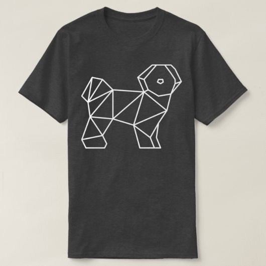 T-shirt Chih Tzu Simple Chien Forme Contour (Design devant)