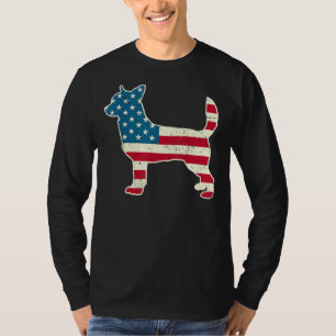 T-shirt Chihuahua 4 juillet Chien Hommes Femmes Usa Americ