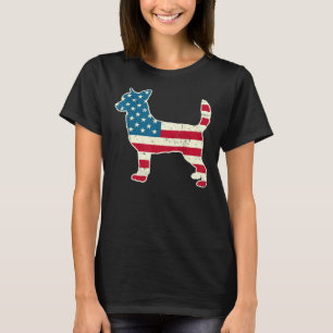 T-shirt Chihuahua 4 juillet Chien Hommes Femmes Usa Americ