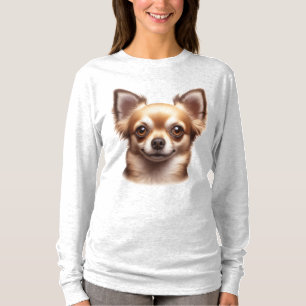 T-shirt Chihuahua à cheveux longs