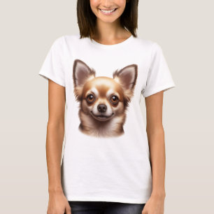 T-shirt Chihuahua à cheveux longs