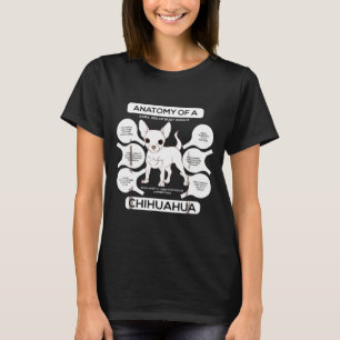 T-shirt Chihuahua Anatomy Funny Chihuahua Marchandises