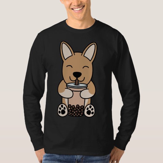 T-shirt Chihuahua Boba Bubble Milk Tea (Devant)