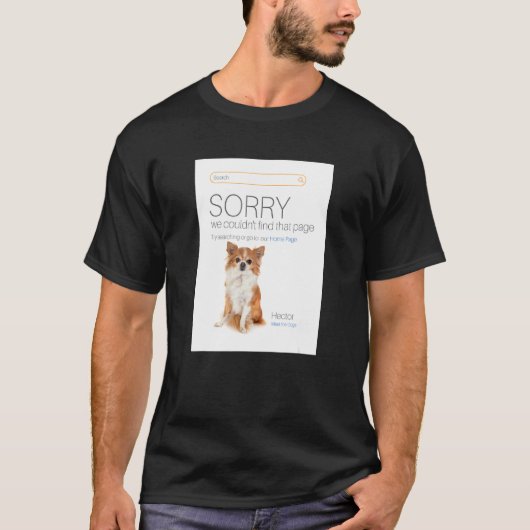 T-shirt Chihuahua Boutique en ligne Ecommerce Vendeur 404 (Devant)