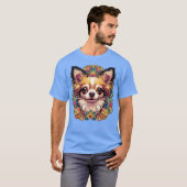 T-shirt Chihuahua Chien Art Nouveau Design Amoureux des ch (Devant entier)
