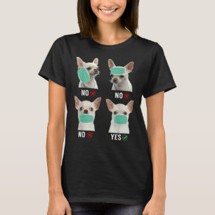 T-shirt Chihuahua Chien Bonne Façon De Porter Le Masque Dr