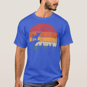 T-shirt Chihuahua Chien Coucher de Soleil Style Rétro pour