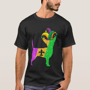 T-shirt Chihuahua Chien Papa Maman Lover Funny Mardi Gras