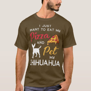T-shirt Chihuahua Chien Pizza amant propriétaire Noël Anni