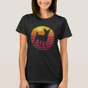 T-shirt Chihuahua Chien Retro Amoureux de les chiens Vinta