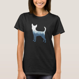 T-shirt Chihuahua Chien Silhouette Nature Extérieure