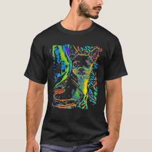 T-shirt Chihuahua Chien Visage Chiot Pop Art