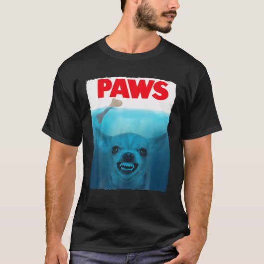 T-shirt Chihuahua Chig Paws mignon Poster Poster Movie Ani (Devant)