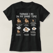 T-shirt chihuahua chose que je fais dans mon temps libre c (Design devant)