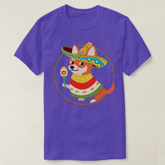 T-shirt Chihuahua Cinco De Mayo (Design devant)