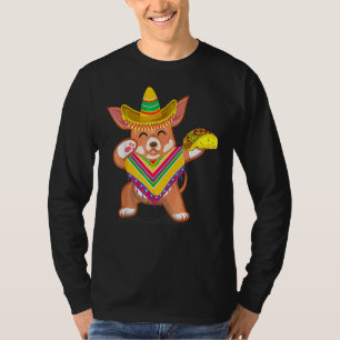 T-shirt Chihuahua Cinco De Mayo Poncho Som