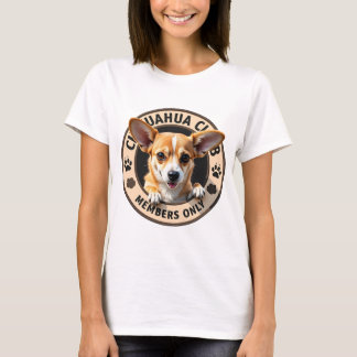 T-shirt Chihuahua 'Club - Membres uniquement'
