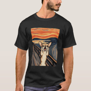 T-shirt Chihuahua Cri Expressionniste Art Chien_1