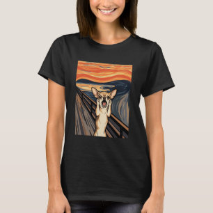 T-shirt Chihuahua Cri Expressionniste Art Chien_1