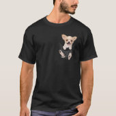 T-shirt Chihuahua Dans Votre Poche Chiens Tee (Devant)