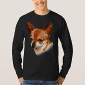 T-shirt Chihuahua Dog Aime Être Avec Son Peuple (Devant)