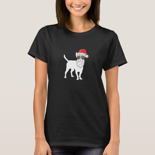 T-shirt Chihuahua Dog De Noël S'Est Habillé Comme Sant (Devant)