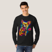 T-shirt Chihuahua Dog Guitar (Devant entier)