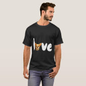 T-shirt Chihuahua Dog Love For Valentines Day (Devant entier)