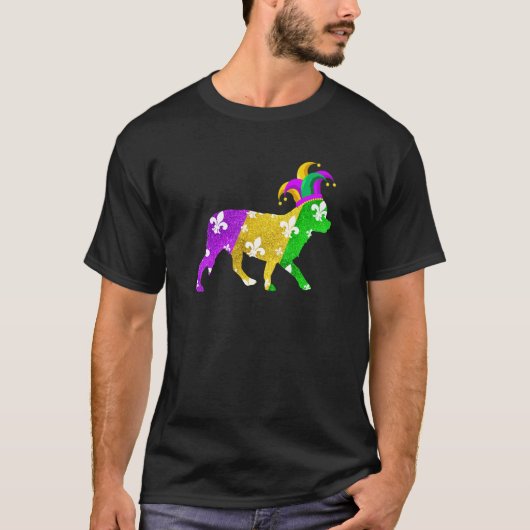 T-shirt Chihuahua Dog Mardi Gras Carnivals Funny Puppy Lov (Devant)