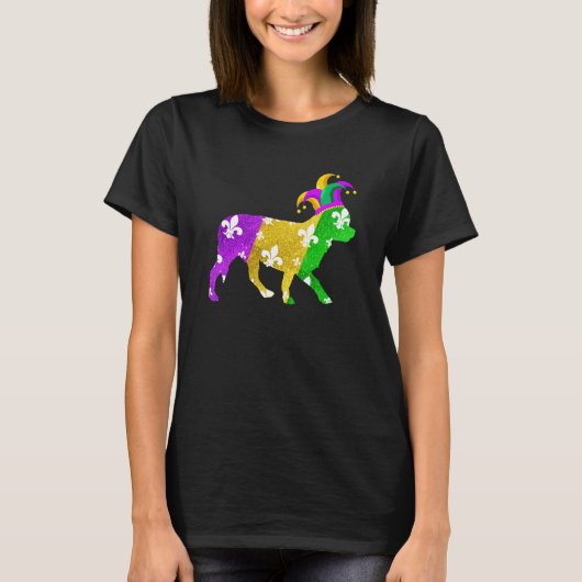 T-shirt Chihuahua Dog Mardi Gras Carnivals Funny Puppy Lov (Devant)