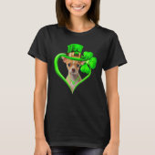 T-shirt Chihuahua Dog St Patricks Day Lover Irish Shamrock (Devant)