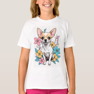 T-shirt Chihuahua du printemps