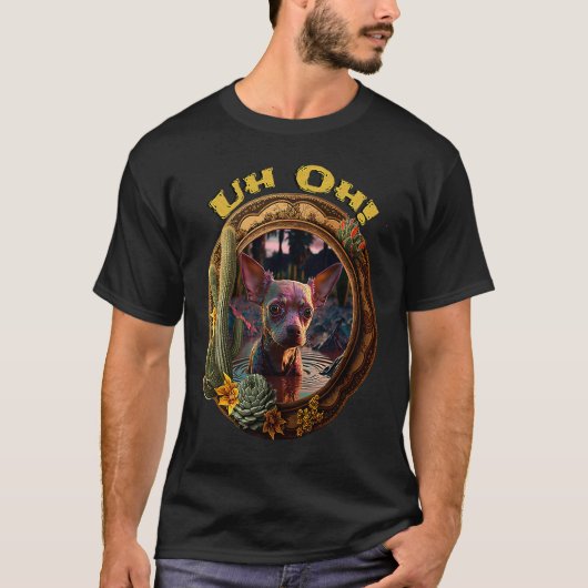 T-shirt Chihuahua en difficulté (Devant)