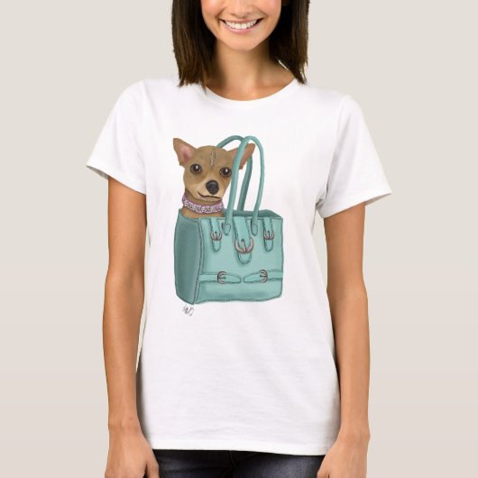 T-shirt Chihuahua En Sac (Devant)