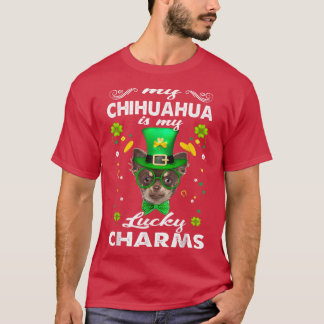 T-shirt Chihuahua Est Mon Chance Chanceux Jour de la Saint